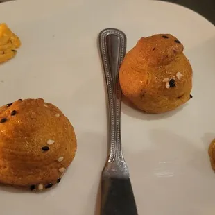 a tasty little muffin with spread