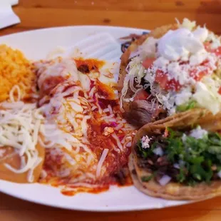 Combination plate, thank you for my meat substitutes