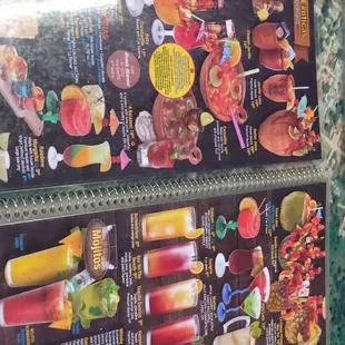 the menu of a mexican restaurant