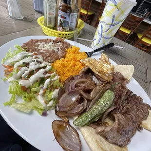 Carne asada plate