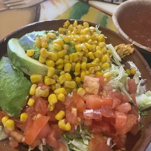 Chicken Burrito bowl  Fresh great side flavors were amazing  Price was worth it