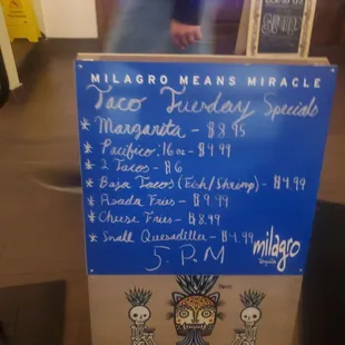 Taco Tuesday specials