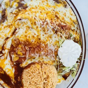 Cheese enchiladas combo!
