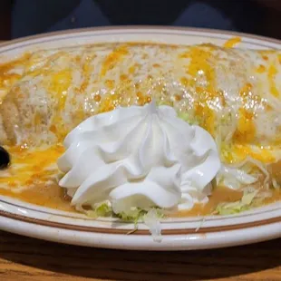 Wet Burrito w shredded beef
