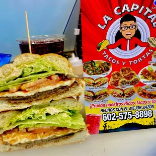 a sandwich and a bag of chips