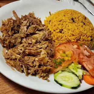 La Bandera with pernil