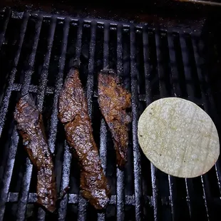 These are the Asajo strips we enjoy in a taco with salsa and some guacamole:)
