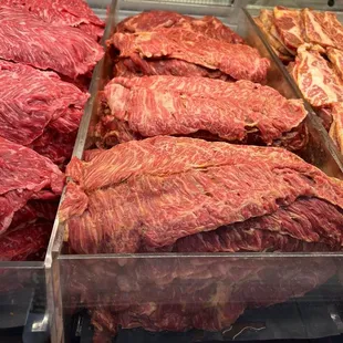 Here&apos;s the full slab of Carne Asada. Not super hard or chewy like other places tend to be.