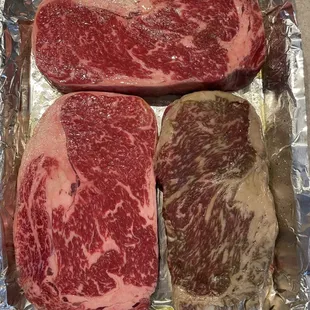 One ribeye slightly discolored