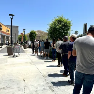 On Mother&apos;s Day outside La Carniceria Meat Market.