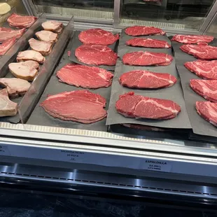 More meat neatly organized.