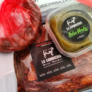 They gave us some chorizo to try out !