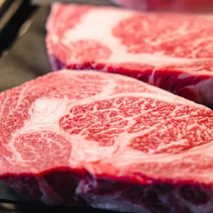 two pieces of beef