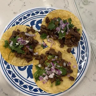 Tacos de carne asada!