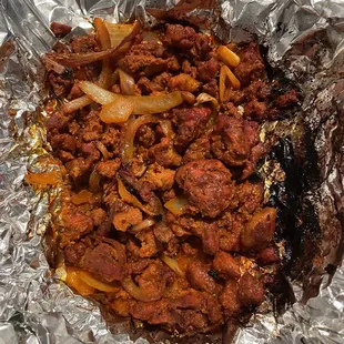 Al pastor fresh off the grill