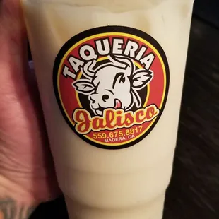 Horchata, really good too..
