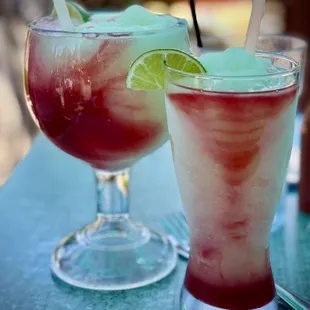 Raspberry swirl margarita