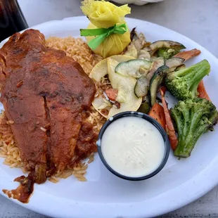 Red Fish Monterrey Dinner
