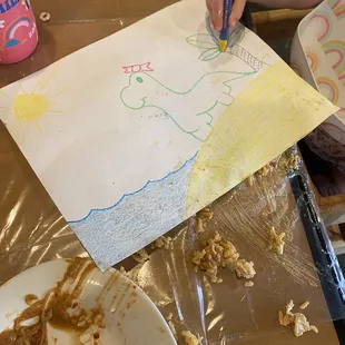 Coloring from waiter