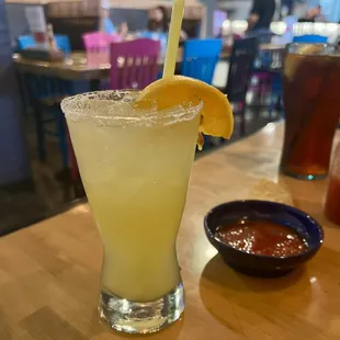 Top shelf Margarita on the rocks