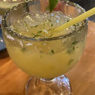 Pineapple cilantro margarita
