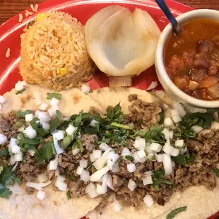 Tacos la Carreta ( Sirloin )... $9.99