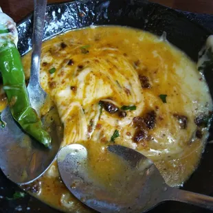 Delicious cheese with chorizo