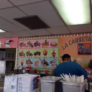 the interior of a restaurant