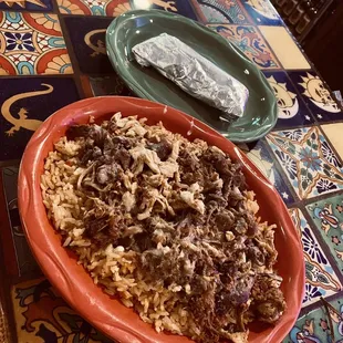 Arros Polo with added chorizo and pork.