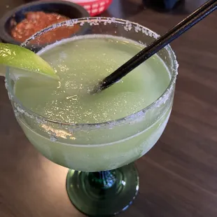 Margarita. Chips and Salsa