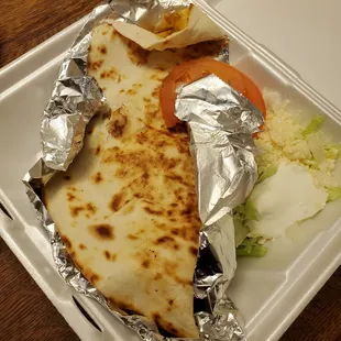 Super Fajita Quesadilla...shrimp!! Fantastic!