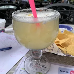 Agave nectar margarita