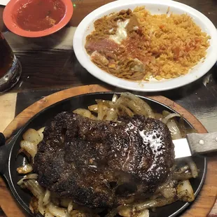 The complete ribeye dinner!