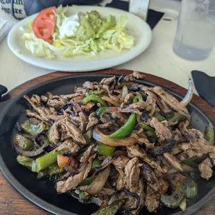 Beef fajitas