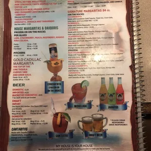 sushi and sashimi, menu