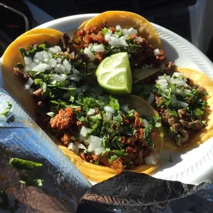 Carnitas, Asada, Chorizo, Pastor