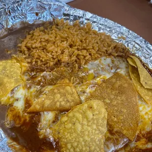 a plate of mexican food