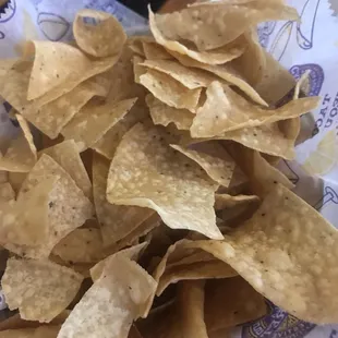 Warm crisp chips