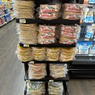 Tortillas sold at Stater Brother's at the Colton stores on Valley Blvd and Washington in the Cooley Ranch area. Also in Grand Terrace.