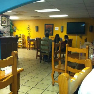 Chairs are a little hard--bring a cushion.