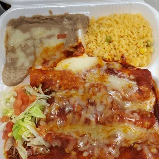 Chicken enchiladas