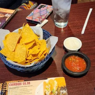 Complimentary Chips And Salsa.