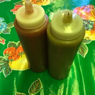 Salsa rojo y verde.... mas sabor