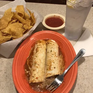 Two Beef Burritos