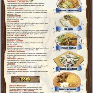 the menu