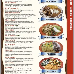 the menu