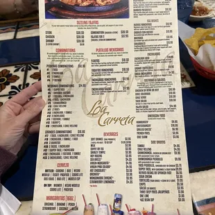 Menu back