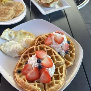 Waffles and Eggs