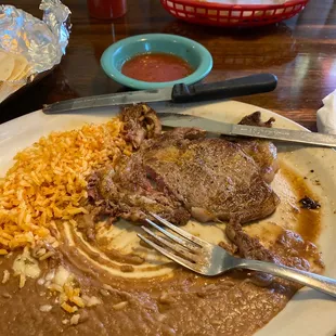 a plate of food on a table