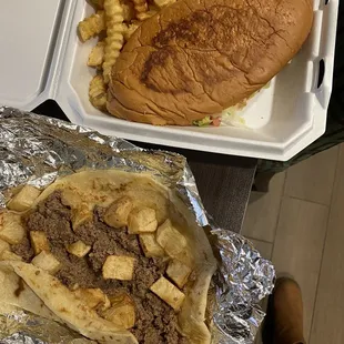 Las papas de la torta estaban crudas y duras